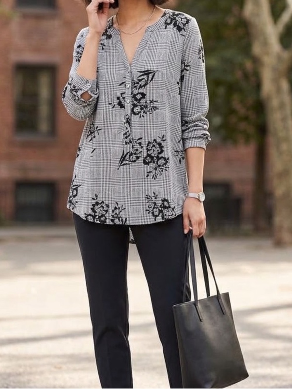 Tamara H Floral Long-Sleeve Blouse